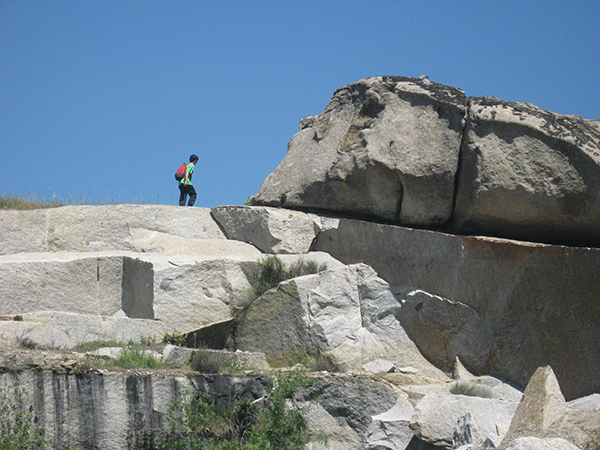 Afloramiento de rocas granticas en Zarzalejo