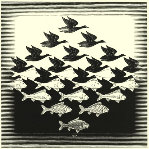 Escher. Aire y agua I