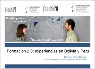 http://www.slideshare.net/gsomosaguas/formacion-20-experiencias-en-bolivia-y-per