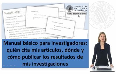 Manual bsico para investigadores: curso on line 