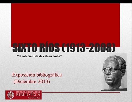 Sixto Ros: Exposicin bibliogrfica