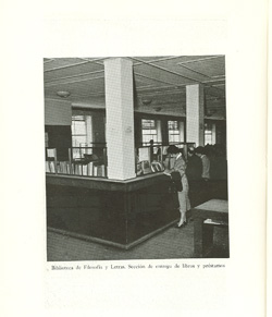 Vista de la Sala de Lectura de la Biblioteca