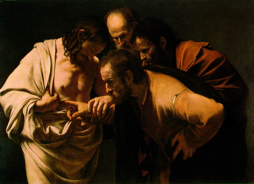 La incredulidad de Santo Tomás por Caravaggio